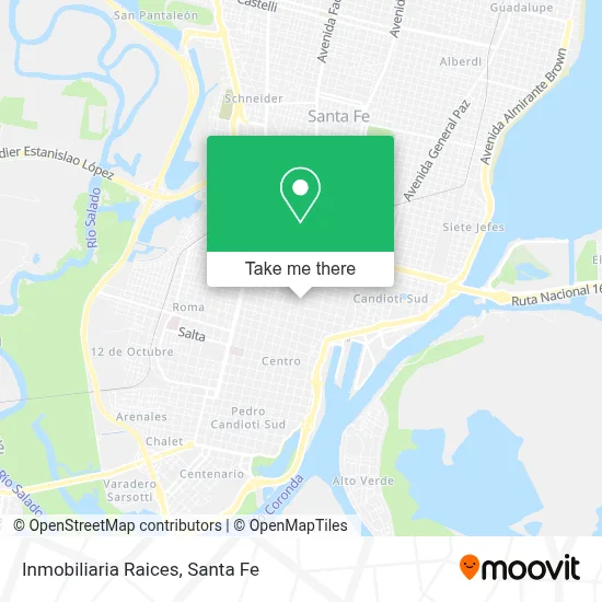 Inmobiliaria Raices map