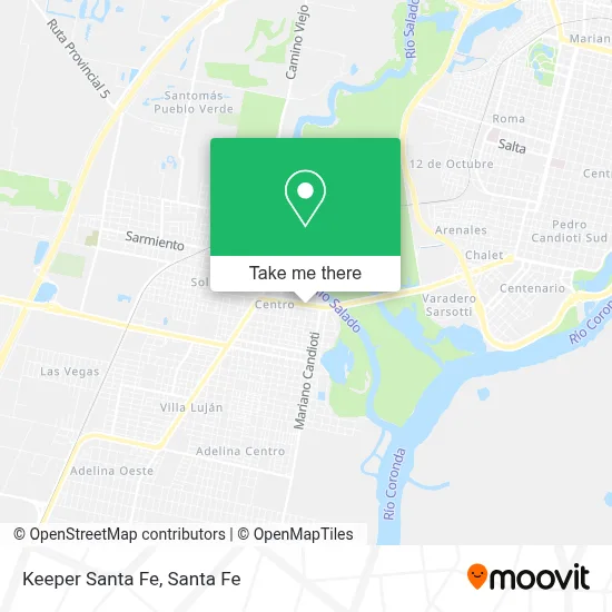 Keeper Santa Fe map