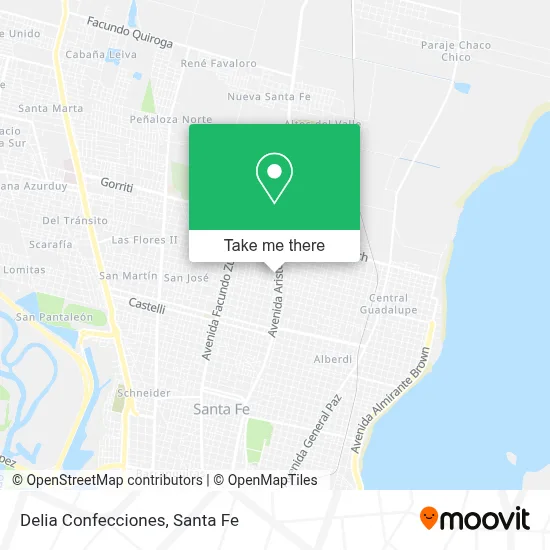 Delia Confecciones map