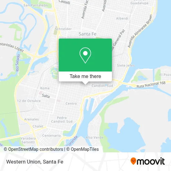 Western Union map