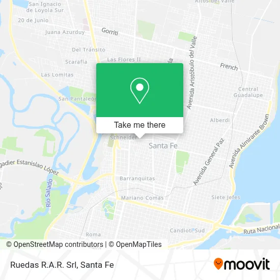 Ruedas R.A.R. Srl map