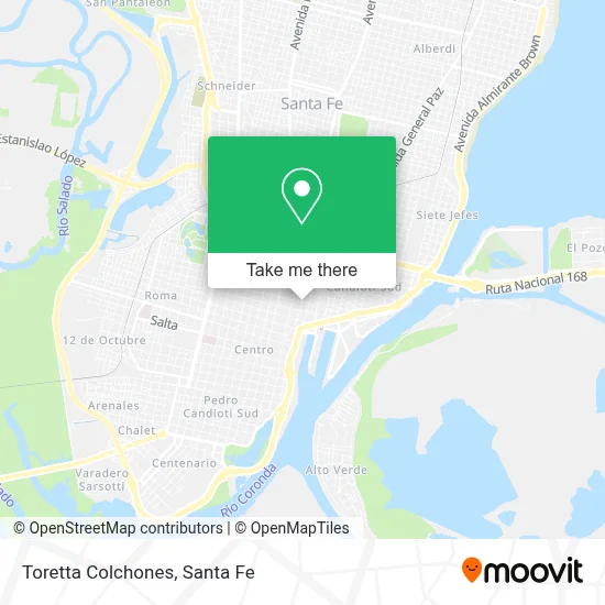 Toretta Colchones map