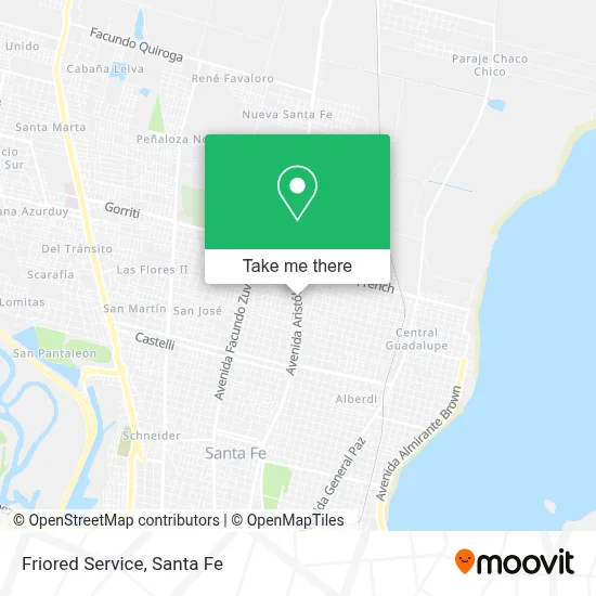Friored Service map