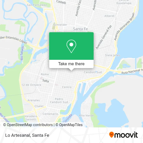 Lo Artesanal map