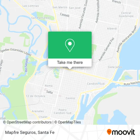 Mapfre Seguros map
