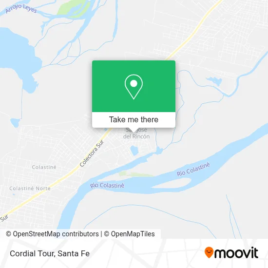 Cordial Tour map