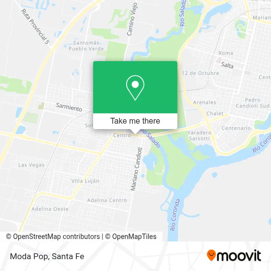 Moda Pop map
