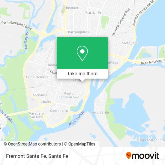 Fremont Santa Fe map