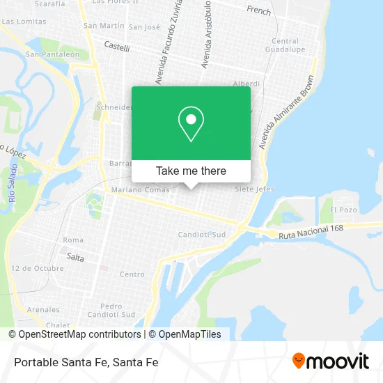 Portable Santa Fe map
