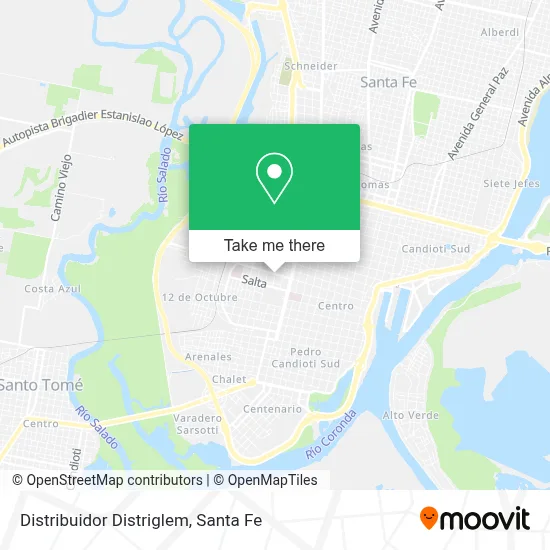 Distribuidor Distriglem map