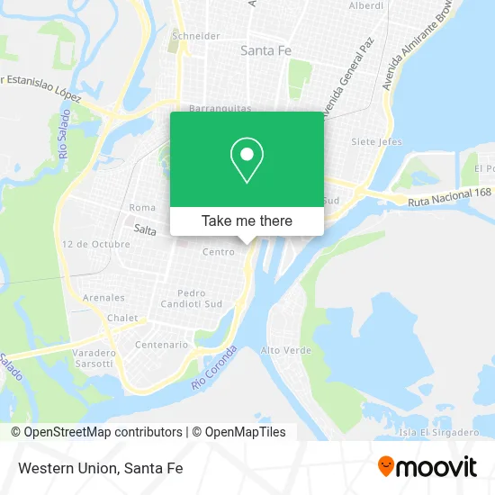 Western Union map