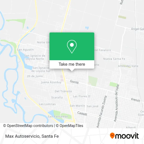 Max Autoservicio map