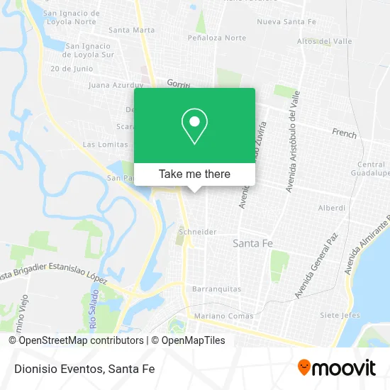 Dionisio Eventos map