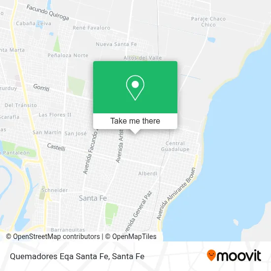 Quemadores Eqa Santa Fe map
