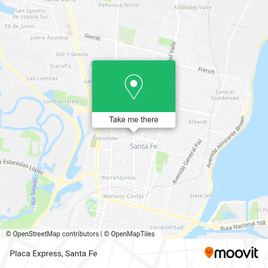 Placa Express map