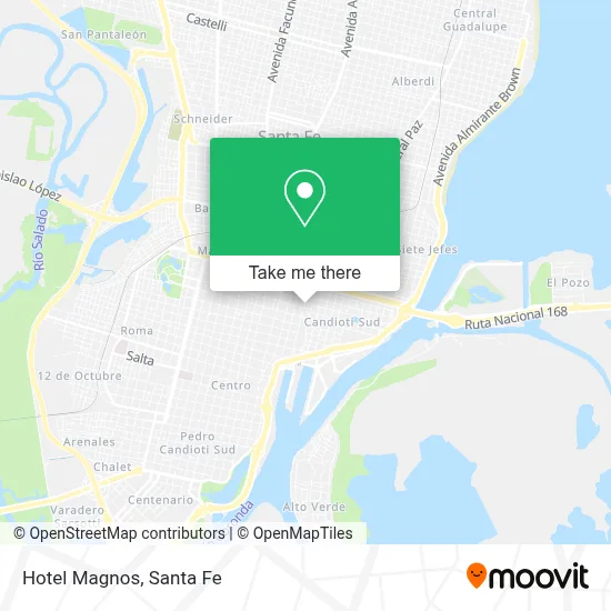 Hotel Magnos map