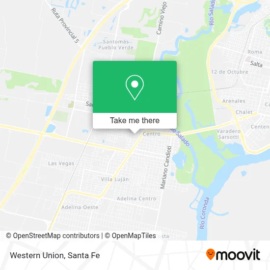 Western Union map