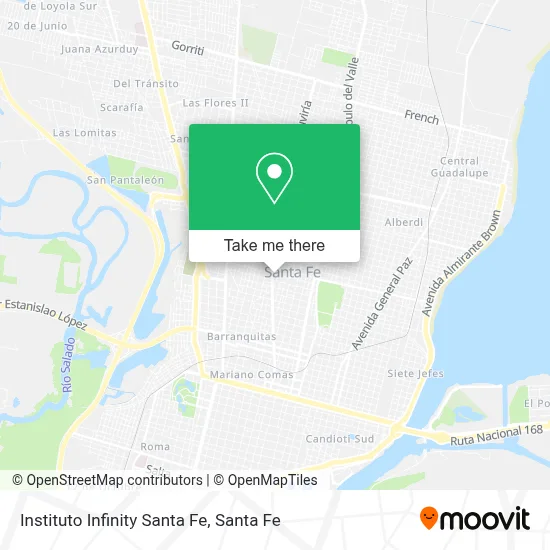 Instituto Infinity Santa Fe map
