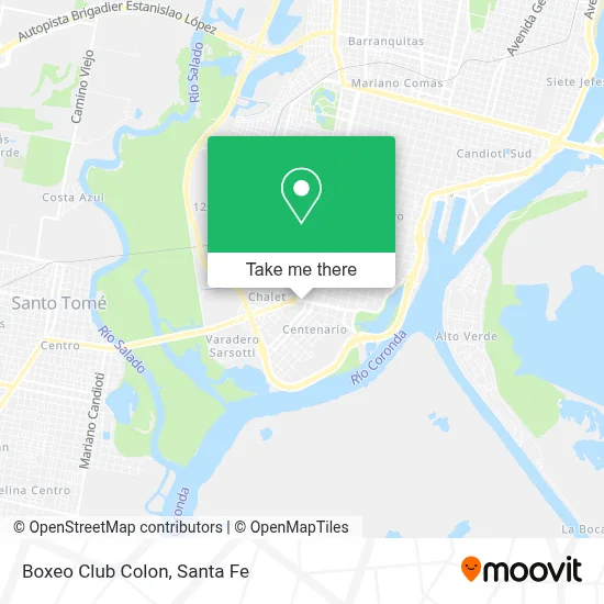 Boxeo Club Colon map