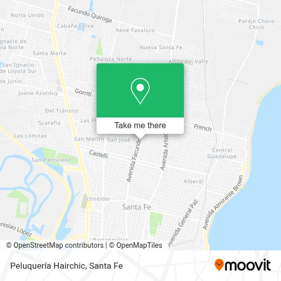 Peluquería Hairchic map
