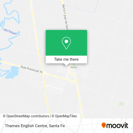 Thames English Centre map