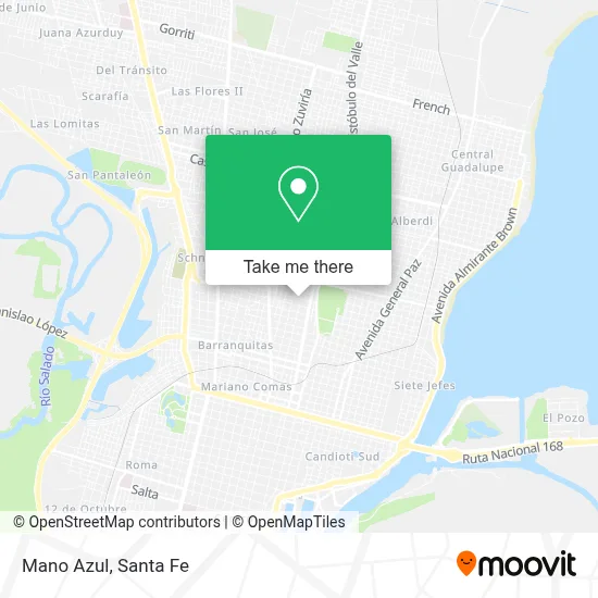 Mano Azul map