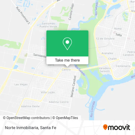 Norte Inmobiliaria map
