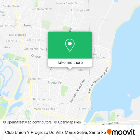 Club Union Y Progreso De Villa Maria Selva map