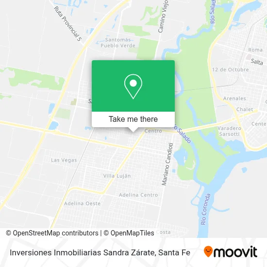 Inversiones Inmobiliarias Sandra Zárate map
