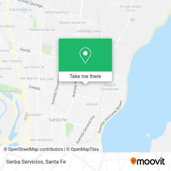 Gerba Servicios map