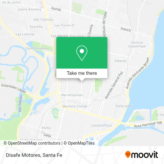 Disafe Motores map