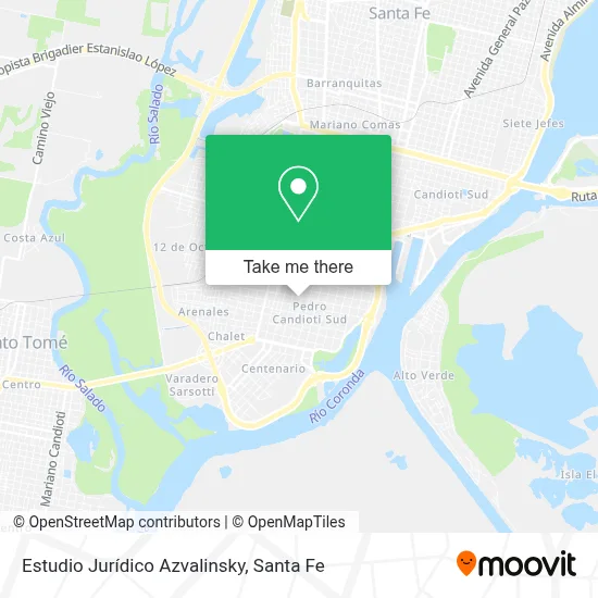 Estudio Jurídico Azvalinsky map