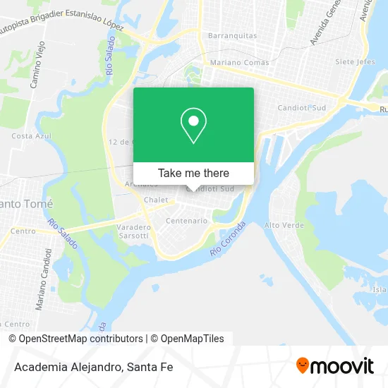 Academia Alejandro map
