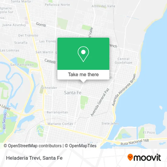 Heladeria Trevi map