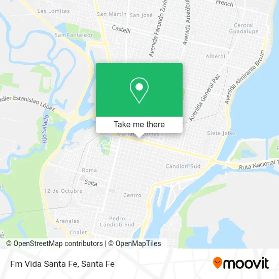 Fm Vida Santa Fe map