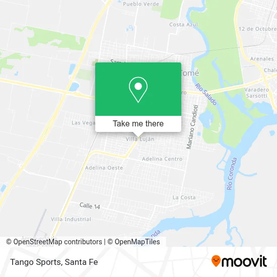 Tango Sports map