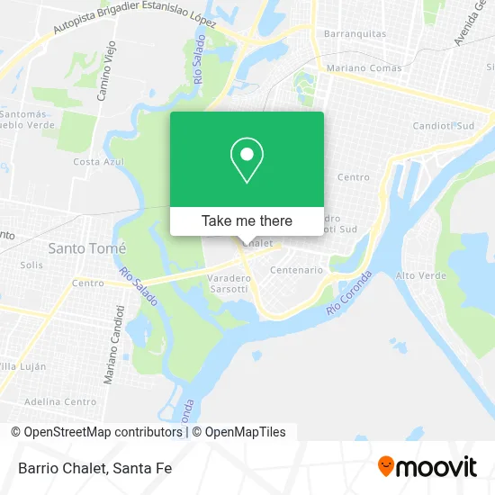 Barrio Chalet map