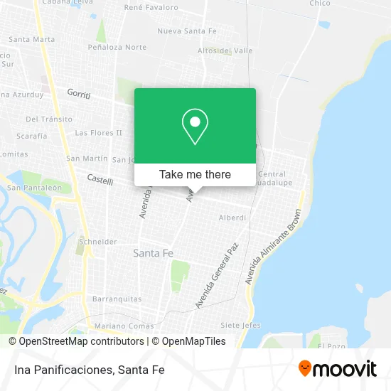 Ina Panificaciones map