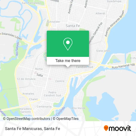 Santa Fe Manicuras map