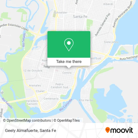Geely Almafuerte map