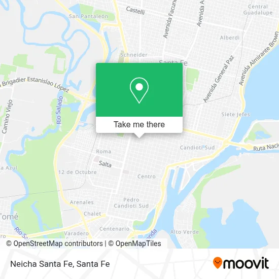 Neicha Santa Fe map