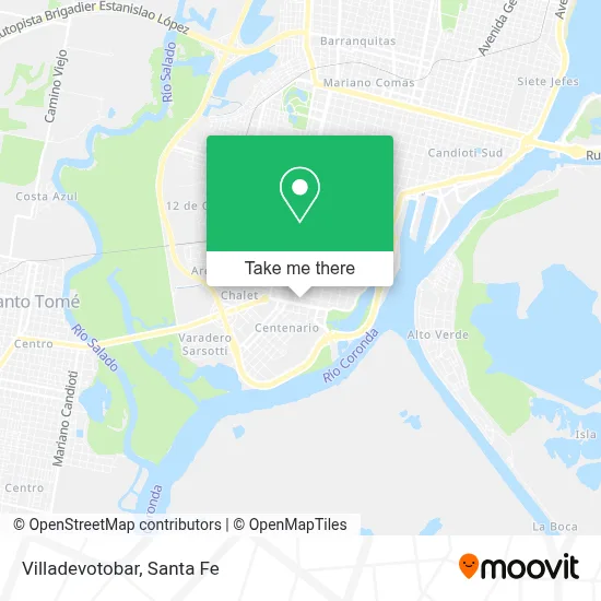 Villadevotobar map