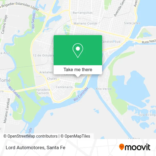 Lord Automotores map