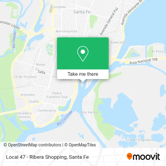 Local 47 - Ribera Shopping map