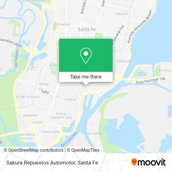 Sakura Repuestos Automotor map