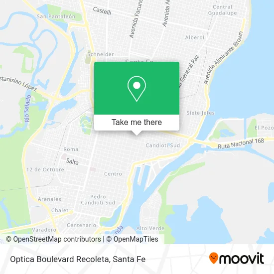 Optica Boulevard Recoleta map