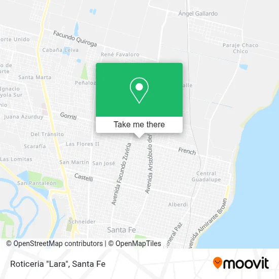 Roticeria "Lara" map