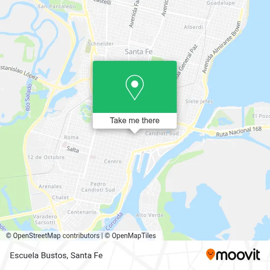 Escuela Bustos map