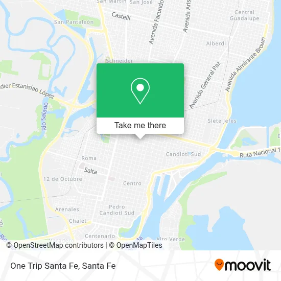 One Trip Santa Fe map