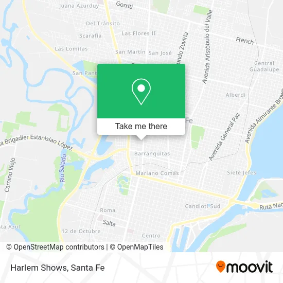 Harlem Shows map